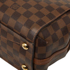 Louis Vuitton Damier Greenwich 2-Way Shoulder Bag Brown Leather — view 6