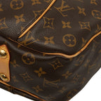 Louis Vuitton Monogram Galleria PM Shoulder Bag Brown Leather — view 6