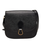 Louis Vuitton Epi Saint Cloud Crossbody Shoulder Bag Noir Black Leather