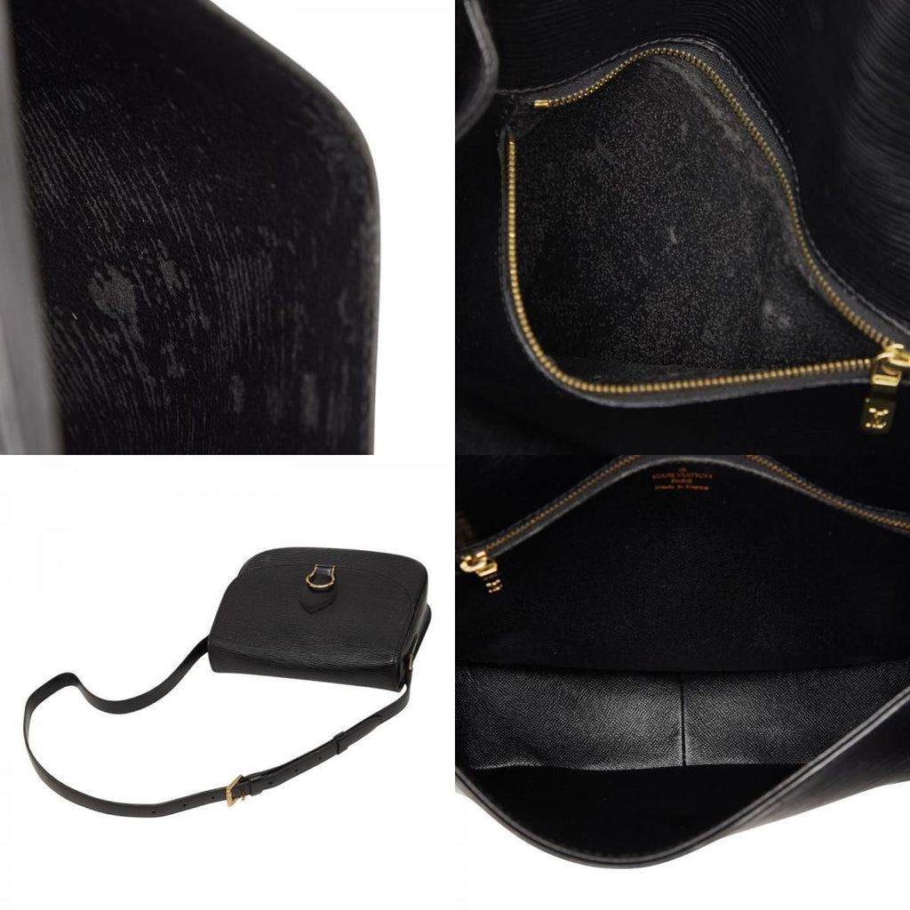 Louis Vuitton Epi Saint Cloud Crossbody Shoulder Bag Noir Black Leather — view 9