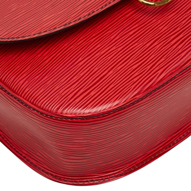 Louis Vuitton Epi Saint Cloud Crossbody Shoulder Bag Castilian Red Leather — view 5