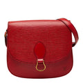 Louis Vuitton Epi Saint Cloud Crossbody Shoulder Bag Castilian Red Leather
