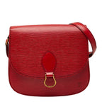 Louis Vuitton Epi Saint Cloud Crossbody Shoulder Bag Castilian Red Leather
