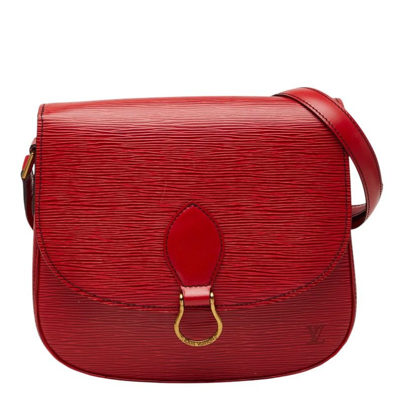 Louis Vuitton Epi Saint Cloud Crossbody Shoulder Bag Castilian Red Leather
