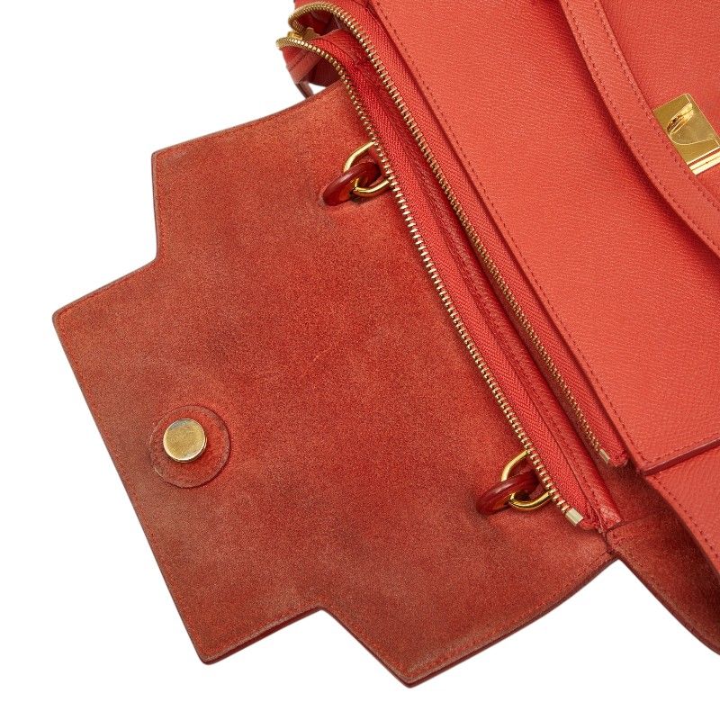Celine Belt Bag Micro 2-Way Orange Leather — view 8