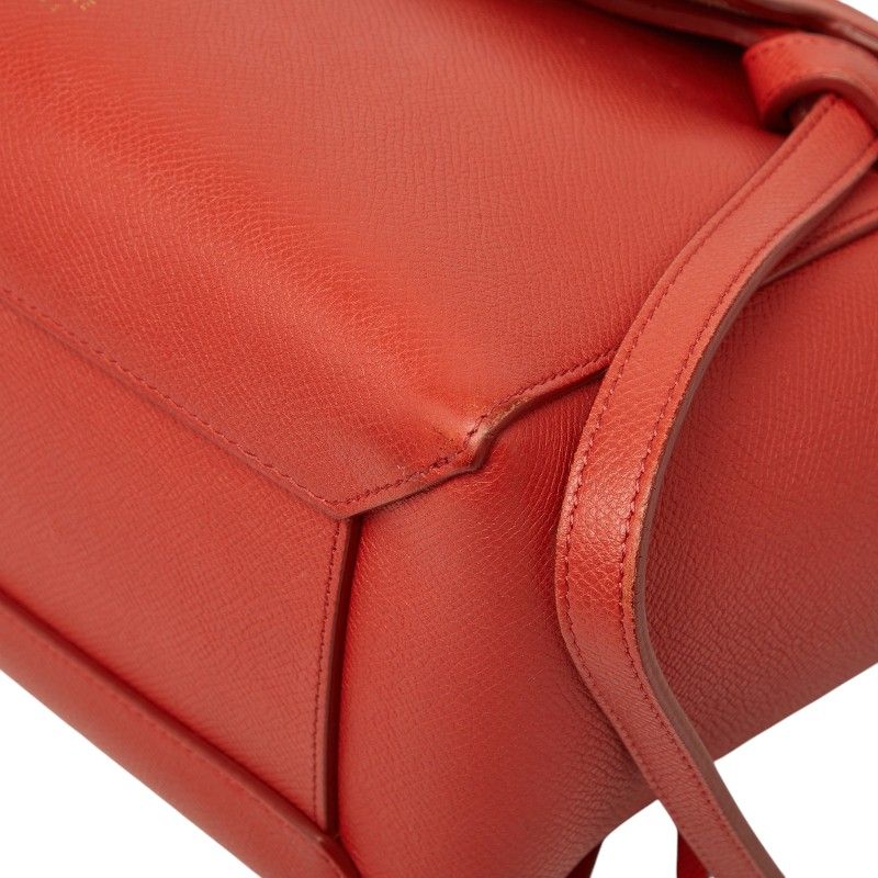 Celine Belt Bag Micro 2-Way Orange Leather — view 4
