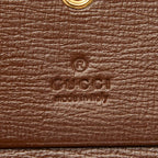 Gucci GG Supreme Horsebit Bifold Wallet Compact Beige Brown Leather — view 8
