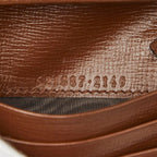 Gucci GG Supreme Horsebit Bifold Wallet Compact Beige Brown Leather — view 9