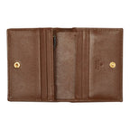 Gucci GG Supreme Horsebit Bifold Wallet Compact Beige Brown Leather — view 6