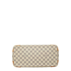 Louis Vuitton Damier Azur Hampstead MM Tote Shoulder Bag White Leather — view 3