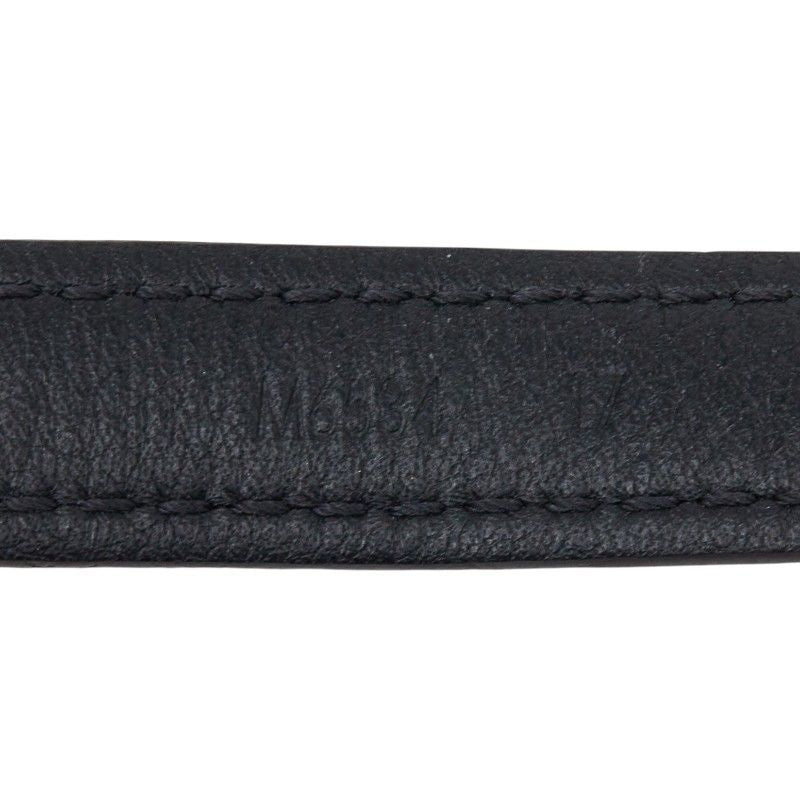 Louis Vuitton Monogram Bracelet Blue Mining 17 Brown Leather — view 4