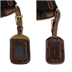 Prada Logo Jacquard Shoulder Bag Cross Canvas Brown Khaki — view 7