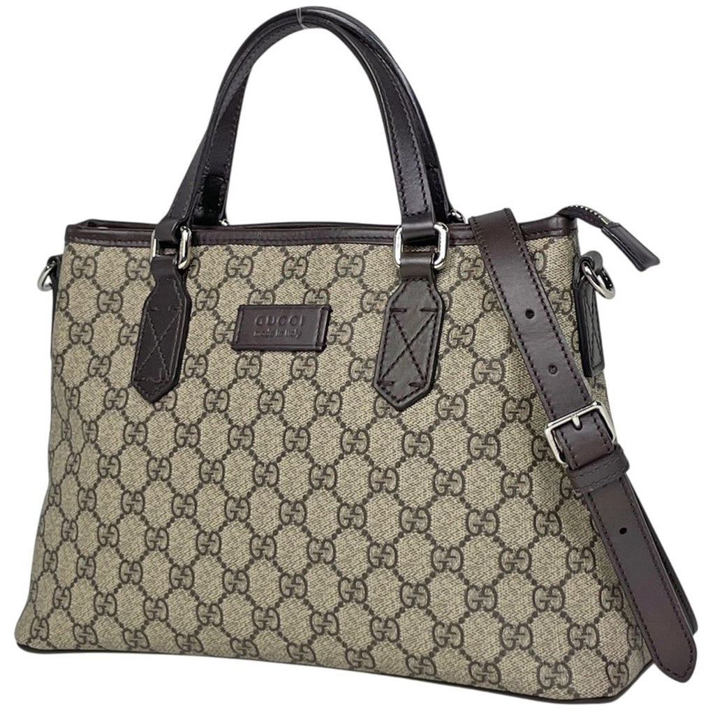 Gucci GG Pattern Handbag 2-Way Brown