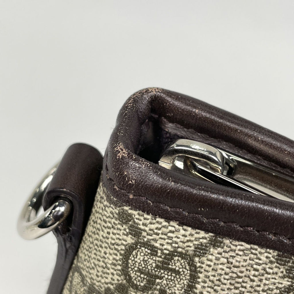 Gucci GG Pattern Handbag 2-Way Brown — view 4