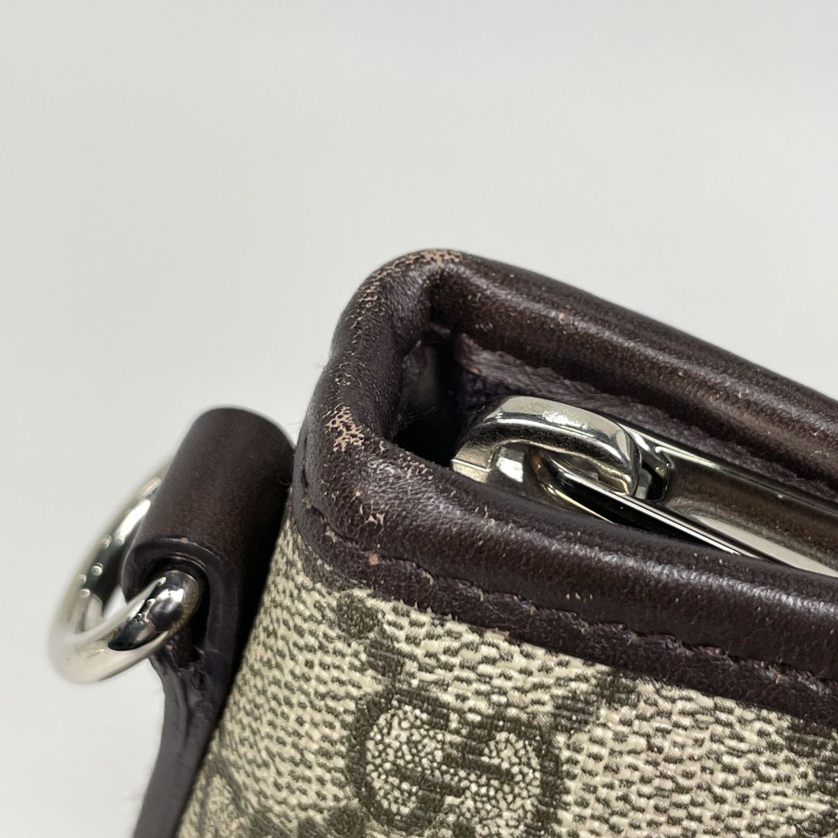 Gucci GG Pattern Handbag 2-Way Brown — view 4
