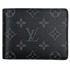 Louis Vuitton Portefeuille Multiple Billfold Card Holder Bifold Wallet Monogram