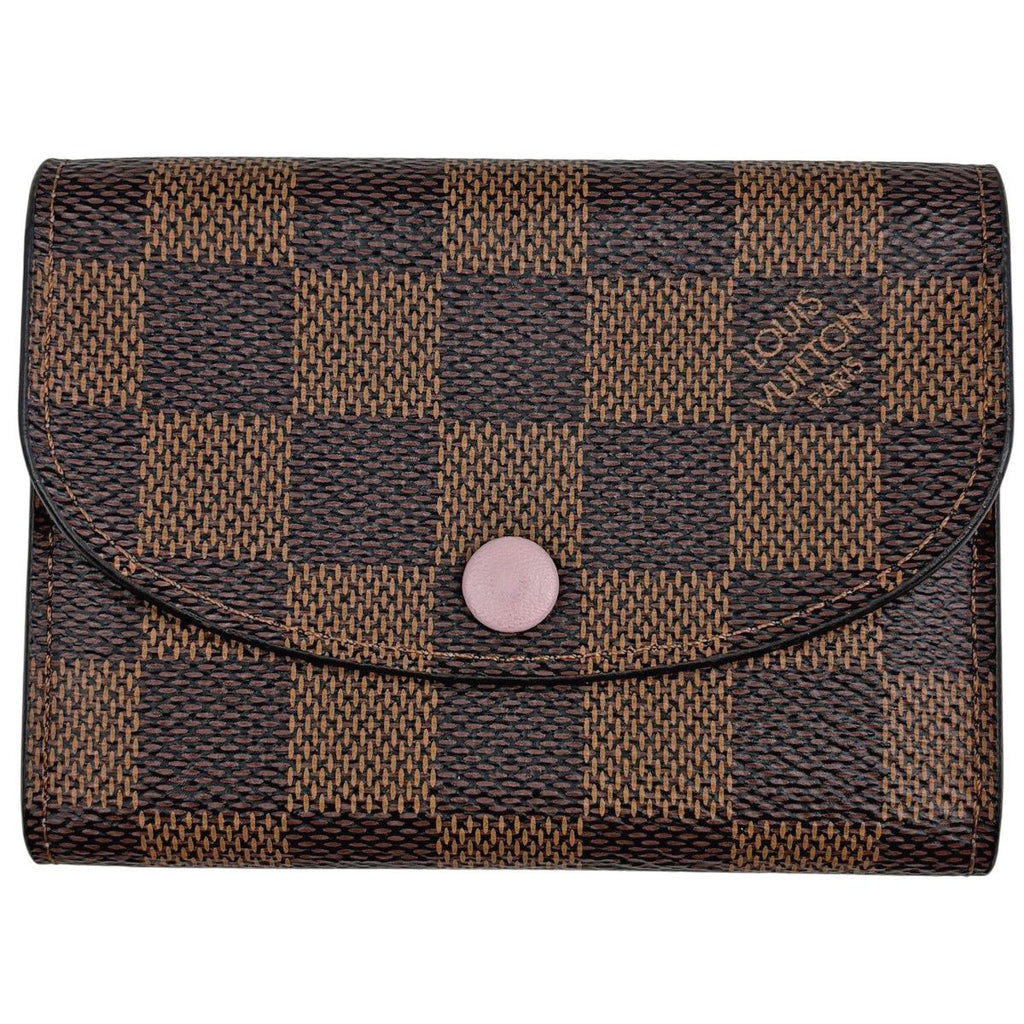 Louis Vuitton Porte-Monnaie Rosalie Coin Case Damier Brown Rose Valley Line
