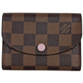 Louis Vuitton Porte-Monnaie Rosalie Coin Case Damier Brown Rose Valley Line