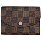 Louis Vuitton Porte-Monnaie Rosalie Coin Case Damier Brown Rose Valley Line