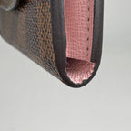 Louis Vuitton Porte-Monnaie Rosalie Coin Case Damier Brown Rose Valley Line — view 3