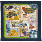 Hermes Carre 90 Elegance Et Confort en Automobile Car Comfort Scarf Silk