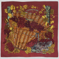 Hermes Carre 90 Vendange Grape Harvest Scarf Silk Bordeaux Multicolor
