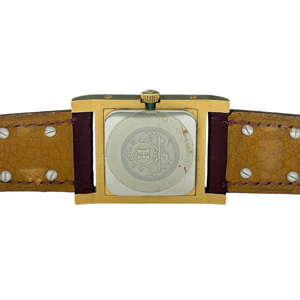 Hermes Medall Watch SS Leather Quartz White — view 5