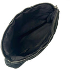 Hermes Pouch Black Brown Silver Leather — view 4