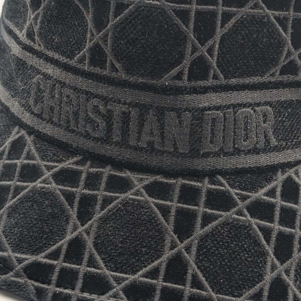 Dior Bucket Hat Cannage Black Logo — view 5