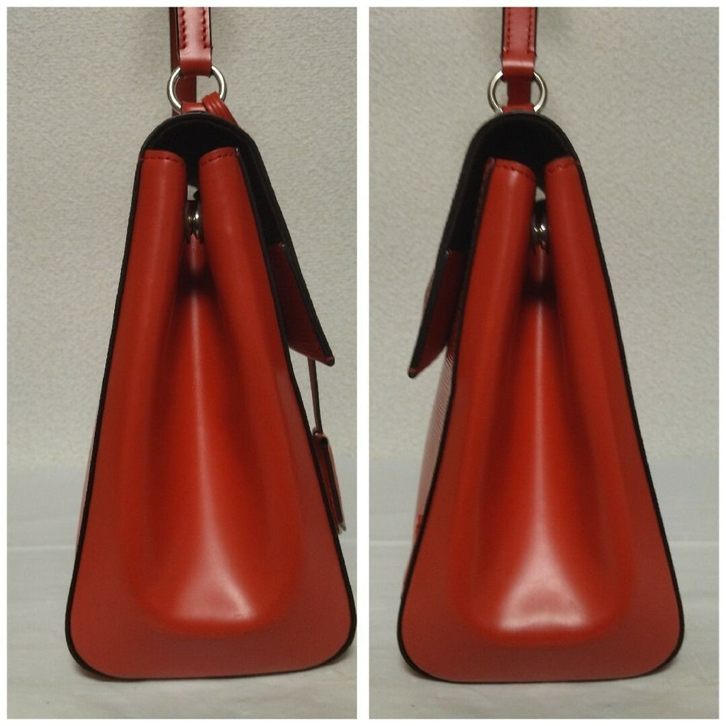 Louis Vuitton Cluny MM Epi Handbag Red — view 3