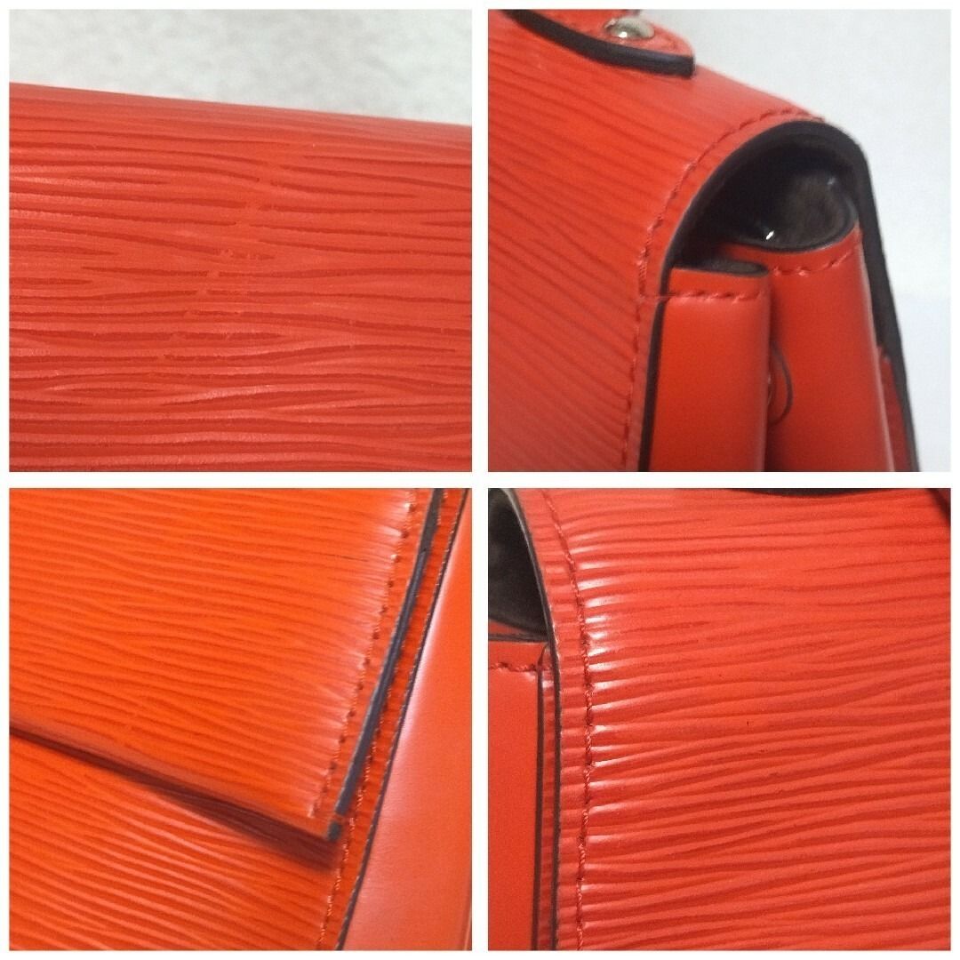 Louis Vuitton Cluny MM Epi Handbag Red — view 5