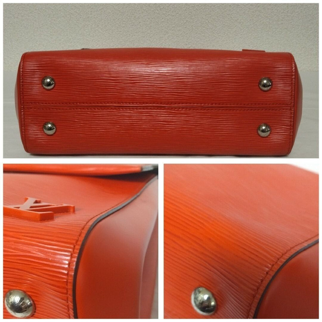Louis Vuitton Cluny MM Epi Handbag Red — view 4
