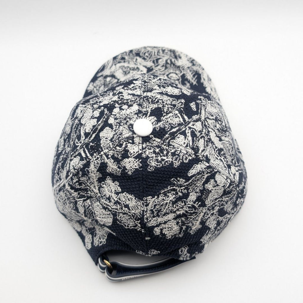 Dior Baseball Cap Black White Logo Hat Cot — view 4