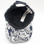 Dior Baseball Cap Black White Logo Hat Cot — view 7