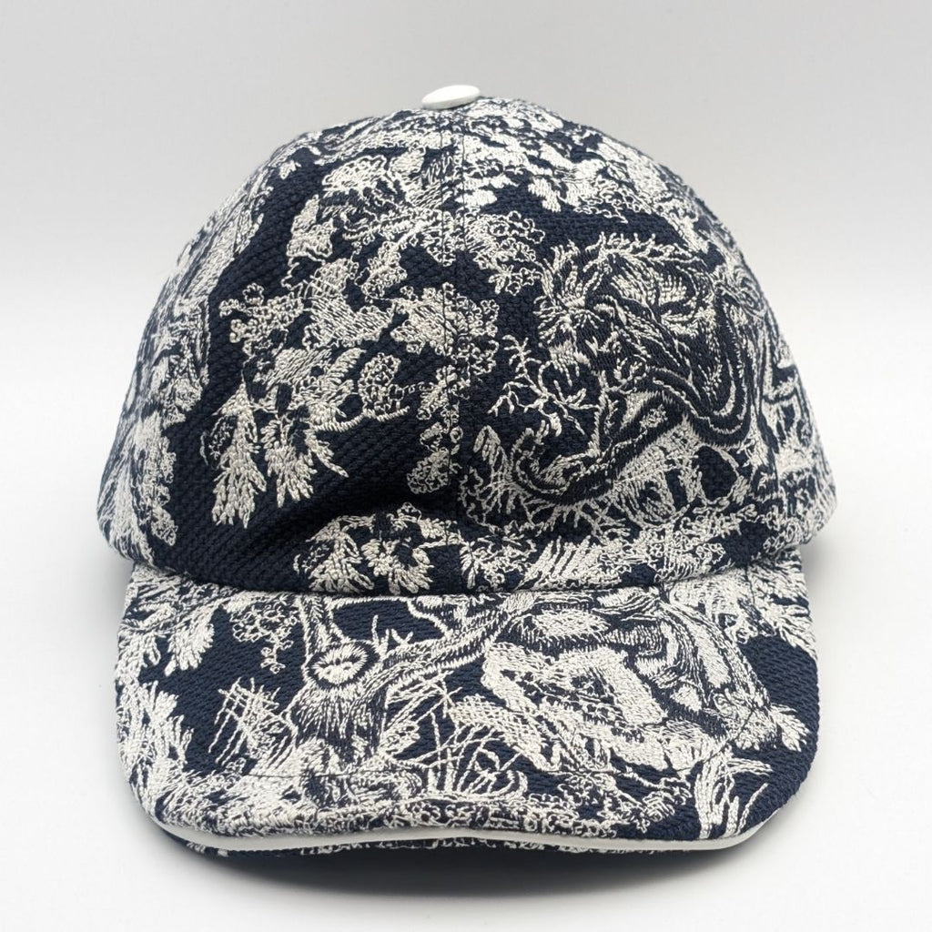 Dior Baseball Cap Black White Logo Hat Cot — view 2