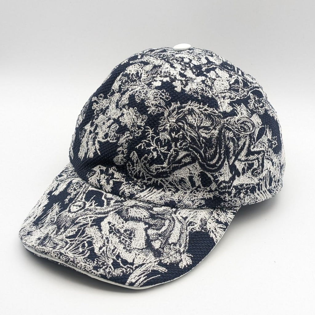 Dior Baseball Cap Black White Logo Hat Cot