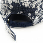 Dior Baseball Cap Black White Logo Hat Cot — view 5