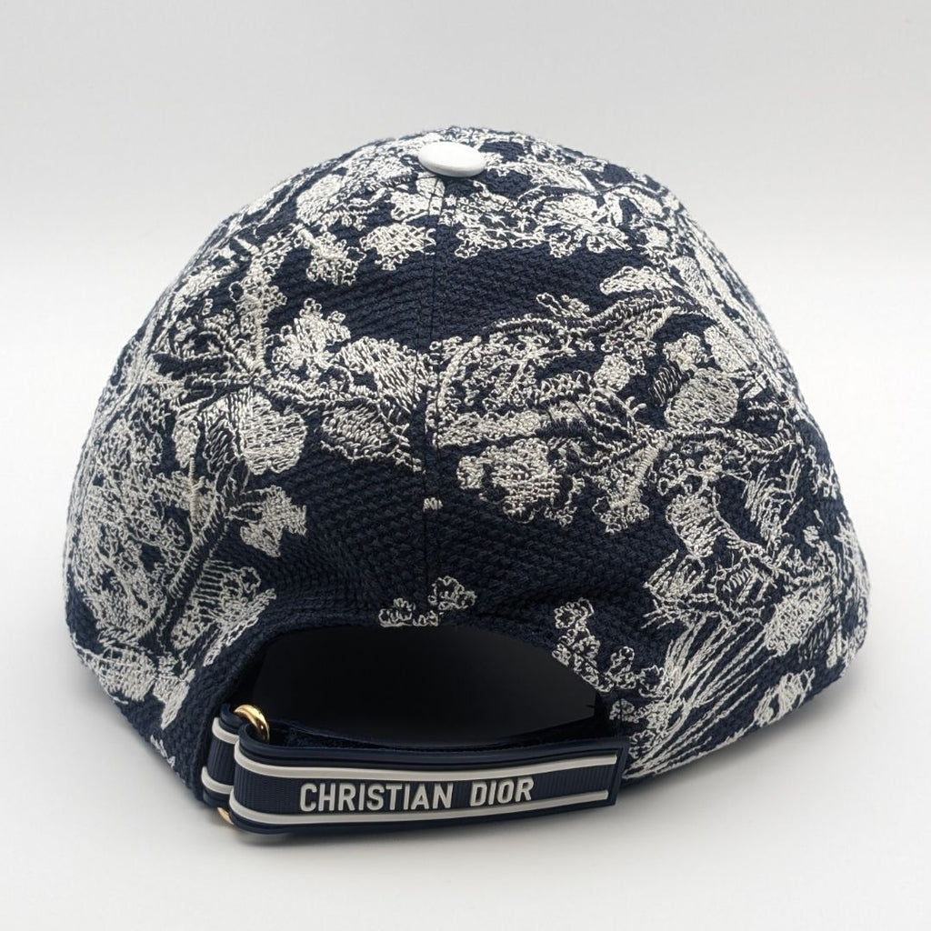 Dior Baseball Cap Black White Logo Hat Cot — view 3