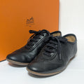 Hermes Evelyne Sneakers Leather Perforated Black