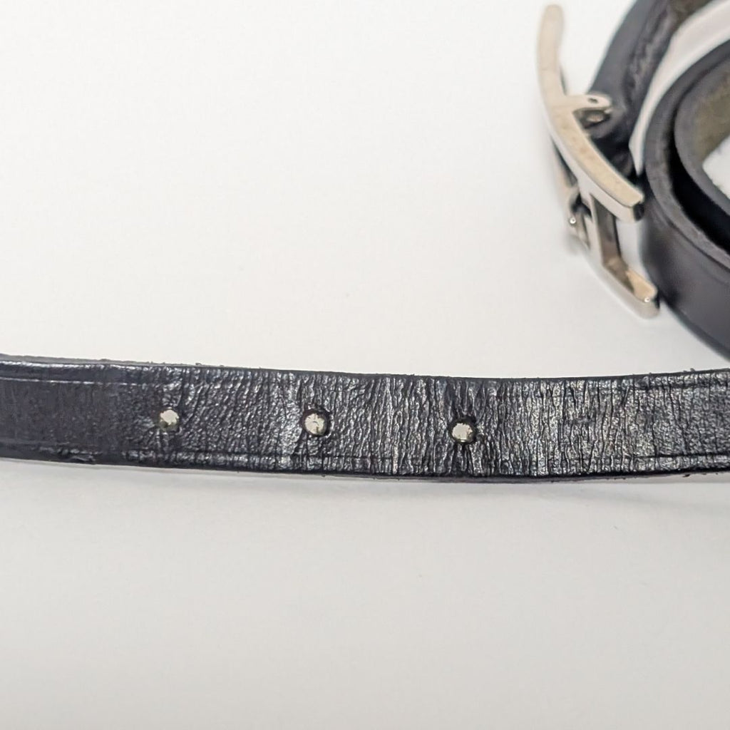 Hermes Hapi 3 Leather Black Silver Bracelet — view 5