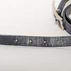 Hermes Hapi 3 Leather Black Silver Bracelet — view 5
