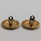 Chanel Earrings CC Logo Cambon Gold Earrings — view 5