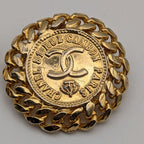 Chanel Earrings CC Logo Cambon Gold Earrings — view 2