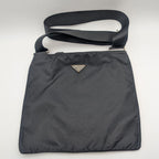 Prada Nylon Shoulder Bag Crossbody Black Triangle Logo