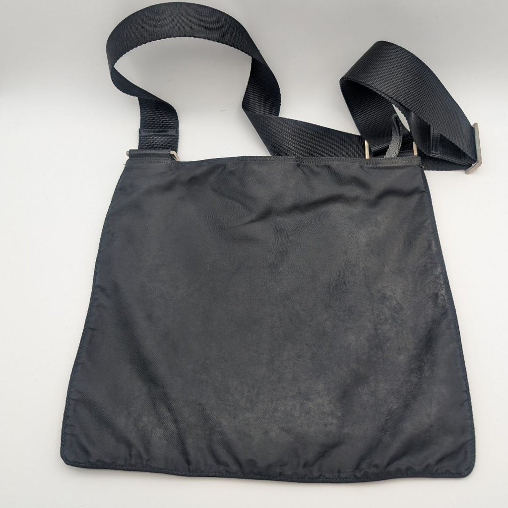 Prada Nylon Shoulder Bag Crossbody Black Triangle Logo — view 2