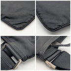 Prada Nylon Shoulder Bag Crossbody Black Triangle Logo — view 4