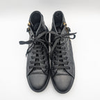Louis Vuitton High Cut Zip Up Sneakers Monogram Leather — view 6