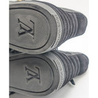 Louis Vuitton High Cut Zip Up Sneakers Monogram Leather — view 8