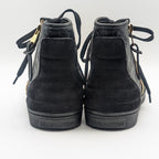 Louis Vuitton High Cut Zip Up Sneakers Monogram Leather — view 4