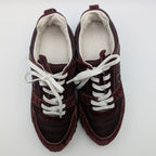 Louis Vuitton Run Away Line Suede Mesh Bordeaux Sneakers — view 6